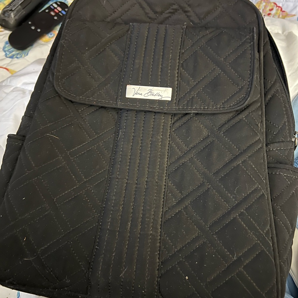 Vera Bradley Black Quilted Backpack